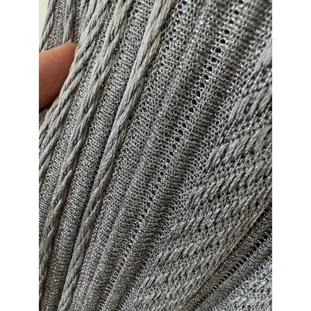 Givenchy - Metallic 4G Cable Knit Maxi Dress‎ Size L - Picture 3 of 16